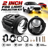 Feux antibrouillard LED laser 12V 24V pour Mitsubishi Xforce, lentille de projecteur tricolore de 2 pouces avec support pour la modification de voiture
