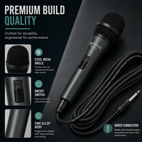 Microphone filaire PD217 le plus vendu pour KTV à domicile, scène extérieure et carte son pour danse carrée