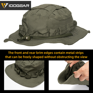 IDOGEAR tactique Boonie chapeau Ranger vert Jungle soleil chapeaux réglable respirant large bord casquette pour Boonie chapeau pêche chasse - Product Image 4