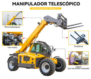 Montacargas Telescópico 4x4 de Alto Rendimiento Todoterreno, 3 Toneladas, 3.5 Toneladas, 4 Toneladas, Precio de Montacargas Telescópico - Product Image 3