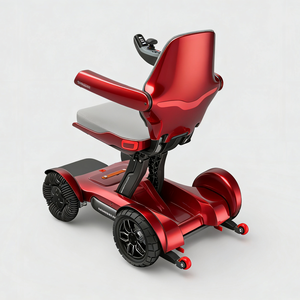 <span class=keywords><strong>Silla</strong></span> <span class=keywords><strong>de</strong></span> Ruedas Motorizada Deportiva Roja, Nuevo Color Disponible, Equipada con Batería <span class=keywords><strong>de</strong></span> Litio Grande Desmontable <span class=keywords><strong>de</strong></span> 20A, <span class=keywords><strong>Silla</strong></span> Eléctrica <span class=keywords><strong>de</strong></span> Largo Alcance <span class=keywords><strong>de</strong></span> 25 km - Product Image 1