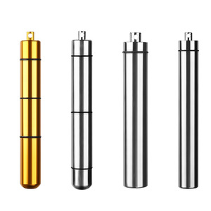 Stainless Steel <b>Toothpick</b> Holder Small Metal Storage Tube Portable Ear Cleaning Tool With Keychain Ring - Product Image 5