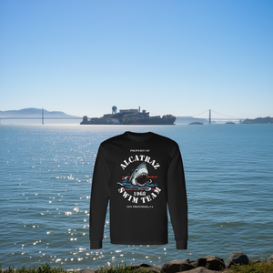 Alcatraz Swim Team 1968 T-shirt à manches longues San Francisco Ca Design vintage - Product Image 3
