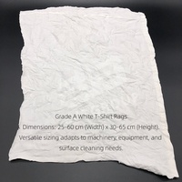 Chiffons en coton blanc pur de qualité A, en promotion, pour le nettoyage, pour les mécaniciens, pour le nettoyage d'équipements