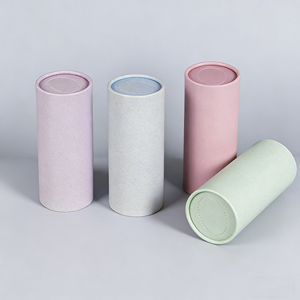Boîte à mouchoirs cylindrique en papier durable avec logo personnalisé recyclable, <span class=keywords><strong>tubes</strong></span> en papier pour voiture, forme ronde, tube en papier cylindrique pour voiture - Product Image 3