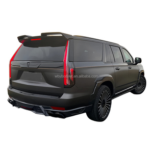 Kit Carrozzeria in Carbonio <span class=keywords><strong>LA</strong></span> per Modello Cadillac Escalade, Paraurti Anteriore, Spoiler Anteriore, Labbro Anteriore, Spoiler Posteriore, Ala Spoiler - Product Image 3