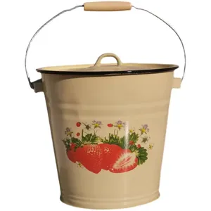 High quality and durable enamel water bucket, promotional gift enamel bucket mop bucket