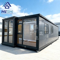 Maison préfabriquée personnalisée, petite, extensible, en conteneur de 20 pieds ou 40 pieds, préfabriquée, maison extérieure, 5 chambres, maison modulaire