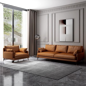 Divano Sezionale di Lusso a 3 Posti di Alta Qualità per Soggiorno, in Vera Pelle, Design <span class=keywords><strong>Contemporaneo</strong></span>, <span class=keywords><strong>Arredamento</strong></span> per Villa e Workshop - Product Image 3