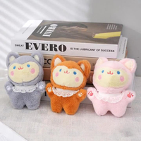 Mini peluche personnalisée porte-clés chiot ours mascotte peluche pendentif sac à dos pendentif cadeau exquis
