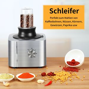 Procesador de Alimentos 11 en 1, Licuadora con Funciones de Picar, Mezclar, Amasar, Triturar, Batir y Exprimir, 1100W - Product Image 4