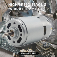 Moteur à courant continu à aimant permanent R370 haute vitesse 3000-8500 tr/min, à montage sur bride, micro-moteur excentrique pour vélo électrique, IP55