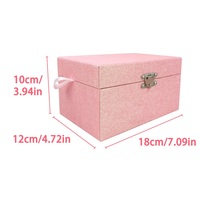 Boîte à musique personnalisée Yiyu en papier rose avec rangement pour bijoux, cadeaux d'anniversaire personnalisés, fournisseur en gros