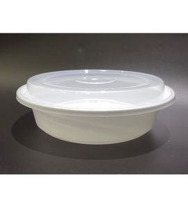 HACAMY Round Disposable <b>Plastic</b> Meal Prep Containers with Lids Takeaway Food <b>Storage</b> Packaging <b>Boxes</b> Proper Price - Product Image 1