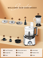 SOHEF Mini Robot Culinaire Électrique Domestique, Capacité 2,5 L, Mixeur de Cuisson Multifonction