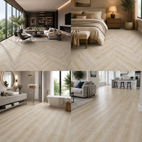 Revêtement de sol personnalisé, 100% matériau vierge, revêtement de sol SPC, aspect bois de chêne, revêtement de sol rigide pour appartement