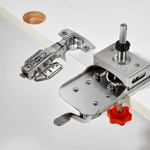 35mm thép không gỉ bản lề nhàm chán Jig Kit chế biến gỗ lỗ mở mẫu với dùi khoan hướng dẫn định vị dụng cụ cầm tay - Product Image 6