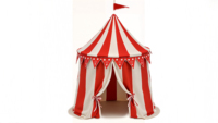 Custom Circus Kids Play Tent Portable and Foldable Popup Castle Tent para el hogar y al aire libre Camping Children's Play House Toys