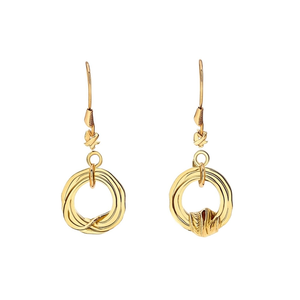 Boucles d'oreilles pendantes tendance en acier inoxydable 316L avec placage or PVD, durables et résistantes - Product Image 2