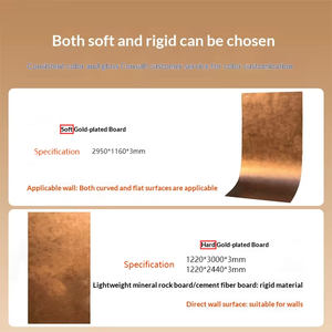 Panel Flexible Dorado MCM - Tablero Decorativo de Lujo Ligero para Decoración de Paredes y Escaparates, Color Fresco - Semióxido - Product Image 3