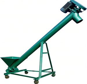 Nouvelle machine de transport à vis horizontale pour le transport de poudres, granulés et matériaux en vrac, acier au carbone industriel, capacité de 1 à 5 t/h - Product Image 1