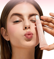 Tube de gloss à lèvres rose personnalisé avec logo unique, tube vide en plastique pour gloss à lèvres, emballage pour huile à lèvres