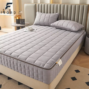 Nouvelle Housse de <span class=keywords><strong>Matelas</strong></span> Matelassée Imperméable Respirante en Coton <span class=keywords><strong>Anti</strong></span>-acariens <span class=keywords><strong>Anti</strong></span>-bactérienne Drap-housse Couvre-lit - Product Image 1