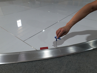 Piste de danse ronde portable de 32 pieds (9,75 m) de diamètre pour événements en plein air, en intérieur, mariages et fêtes