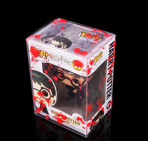 Cho Funko Cho <span class=keywords><strong>Pop</strong></span> Tùy Chỉnh Hộp Nhựa Máu Màu Đỏ Splatter Cho <span class=keywords><strong>Pop</strong></span> Hộp Bảo Vệ Tùy Chỉnh Bao Bì Nhựa Hộp - Product Image 1