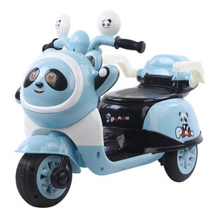 มอเตอร์ไซค์ไฟฟ้าสำหรับเด็ก Panda Kids แบตเตอรี่ 12V พร้อมไฟ สำหรับเด็กอายุ 1-6 ปี ของเล่นสกู๊ตเตอร์ - Product Image 3