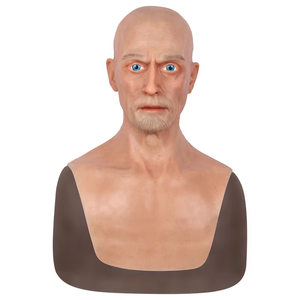 Máscara <span class=keywords><strong>de</strong></span> Cabeza <span class=keywords><strong>de</strong></span> Silicona Personalizada HLC, Máscara Facial Realista <span class=keywords><strong>de</strong></span> Hombre y <span class=keywords><strong>Mujer</strong></span>, Máscara <span class=keywords><strong>de</strong></span> Silicona para Cosplay, Fiestas <span class=keywords><strong>de</strong></span> Halloween - Product Image 3