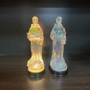 Promosi pabrik Resin agama Resin patung Yesus dan Perawan Maria lampu LED barang agama Katolik - Product Image 2