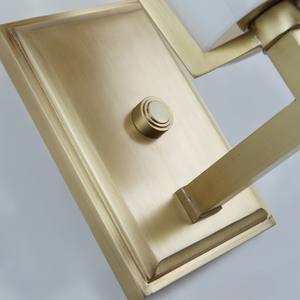 Lámpara de Techo LED de Diseño Nórdico Minimalista, Aplique de Pared de Cristal y Latón Antiguo, Lámpara LED Vintage para Interiores, Baño, Comedor - Product Image 3