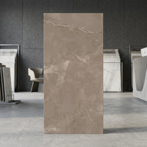 Foshan pulido esmaltado fino tallado 600x1200 brillante Negro oro flor mármol porcelana suelo pared azulejos Decoración Para sala de estar - Product Image 2