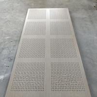 Plaque de plâtre perforée de 12 mm avec surface en papier pour la décoration des plafonds et des murs des halls d'hôtels