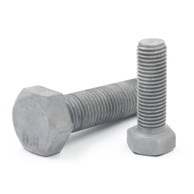 M36 thép carbon lớp 4.8 8.8 10.9 12.9 HDG nhúng nóng mạ kẽm geomet dacromet nhiệm vụ nặng nề Hex Bolt với Nut phẳng mùa xuân máy giặt