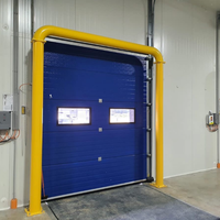 Porte sectionnelle industrielle moderne en acier, personnalisée par le fabricant, pour la logistique, automatique, coupe-feu, électrique latérale
