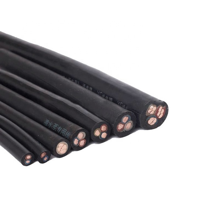White Full Coated Light Submersible Rubber Sheathed Cable
