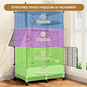 Grande Gabbia per Uccelli per Ara, Design Spazioso in Metallo Resistente per Uso Esterno, Gabbia Grande per Uccelli, Gabbia per Ara - Product Image 4