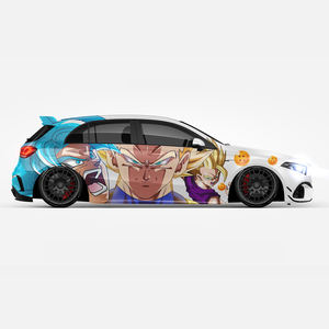 Vente en gros <span class=keywords><strong>Dragon</strong></span> <span class=keywords><strong>Ball</strong></span> Z DBZ Itasha Anime 14, habillage de voiture, film vinyle moulé, taille universelle, habillage de voiture, autocollant de voiture, design de film de voiture - Product Image 2