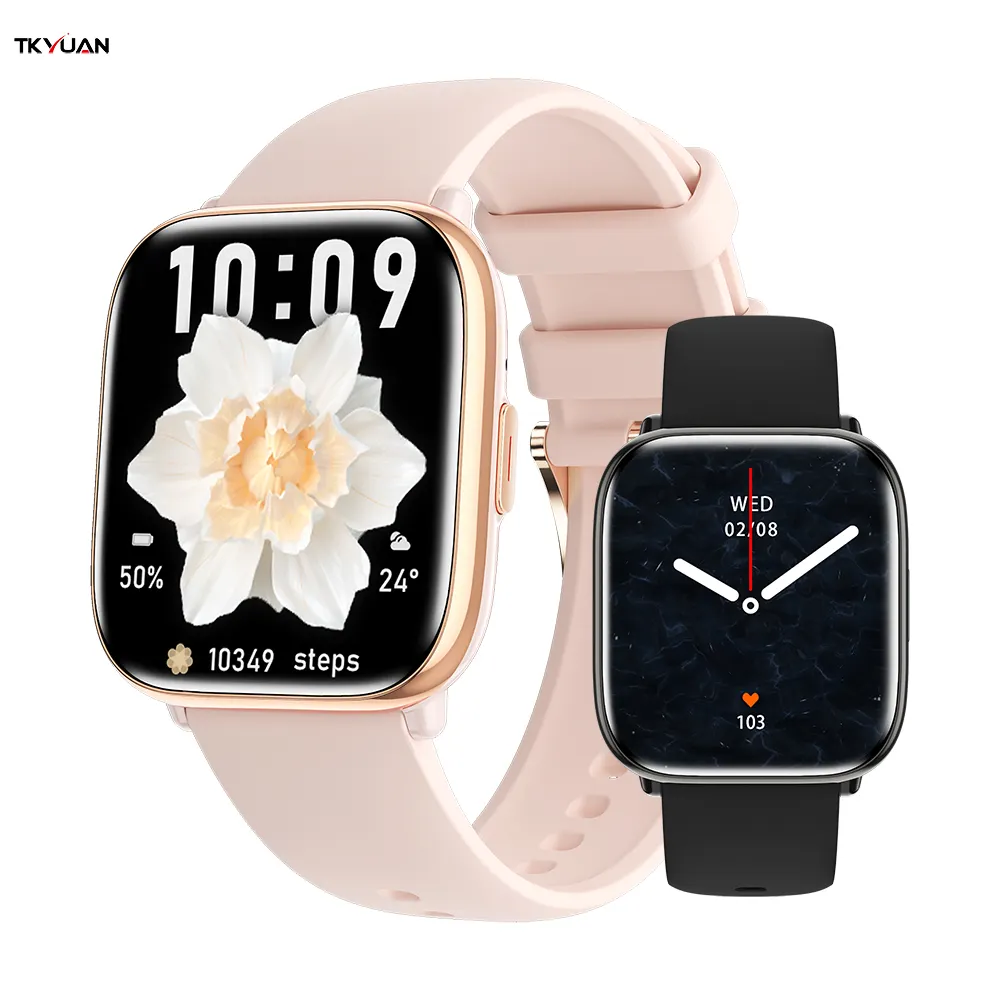 1.75-Inch Amoled Screen Long Dial Smartwatch Reloj Inteligente Mujer Montre Connecte Health Monitoring Smart Watch
