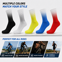 Chaussettes de cyclisme à motif de points, chaussettes de vélo, chaussettes de sport