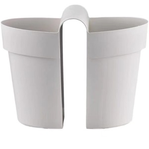 Pot de fleurs créatif en résine 33 cm x 22,5 cm, jardinière murale pour plantes d'intérieur et d'extérieur, décoration de balcon et de jardin - Product Image 3