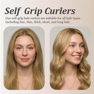 Rulos Térmicos de Cerámica Grandes con Logotipo Personalizado, Rulos Autoadherentes para un Look de Peinado con Volumen, para Cabello Largo/Corto, para Rizos, Rulos Térmicos - Product Image 3