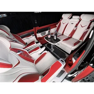 Comfort bracciolo centrale colore personalizzato divano posteriore in pelle di lusso per Toyota Hiace