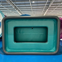 Marches antidérapantes pour piscines hors sol et activités aquatiques familiales en plein air, piscine gonflable avec canapé