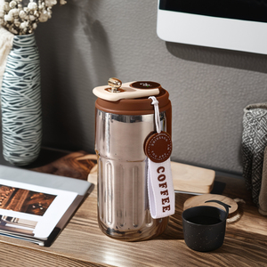 Termo Inteligente Clásico para Café, Taza <span class=keywords><strong>de</strong></span> Oficina <span class=keywords><strong>de</strong></span> Acero Inoxidable 316, <span class=keywords><strong>Filtro</strong></span> <span class=keywords><strong>de</strong></span> Agua Inteligente, Infusor, Pantalla LED <span class=keywords><strong>de</strong></span> Temperatura - Product Image 2