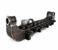 Ensemble de bras de levage robuste |   Grande structure en acier soudé, usinage CNC, fabrication sur mesure pour équipement de construction