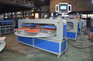 Máy ép nhiệt tự động băng chuyền 40*50cm Máy ép nhiệt khí nén 2 đầu 6 trạm Máy ép nhiệt cho áo thun - Product Image 5