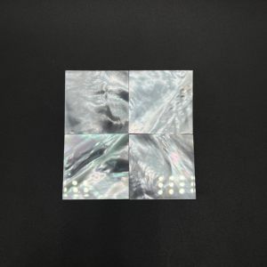 B lớp một bên lỗ hổng vết nứt mẹ ngọc trai vỏ tấm vuông đôi phẳng Inlay Phụ kiện Đá quý trang sức tùy biến cho đồ trang sức - Product Image 1